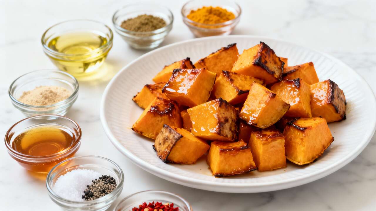Courge Butternut Rôtie au Garam Masala : recette Savoureuse