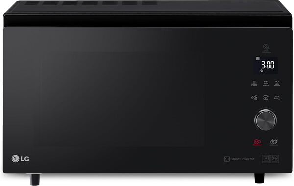 LG MJ3965BPS 4-in-1 Combination Microwave Oven with Smart Inverter Technology 1850W Maximum Convection Oven 950W Grill 1100W Microwave 39L Capacity Black