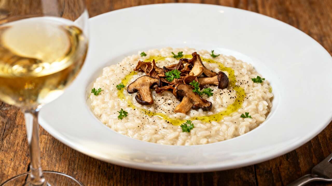 Risotto crémeux aux cèpes et parmesan affiné