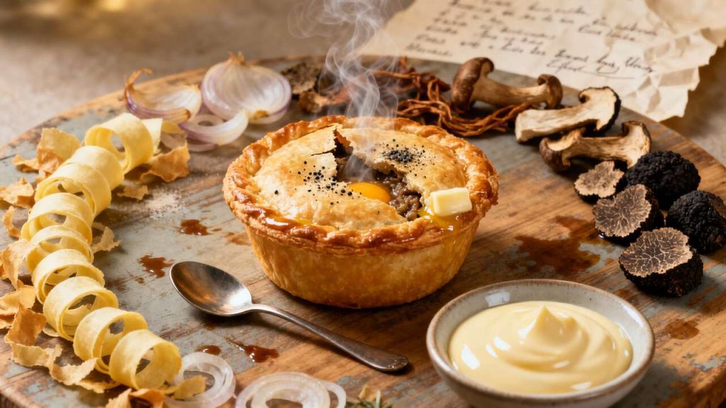 Recette de mini tourte de volaille aux cèpes truffés