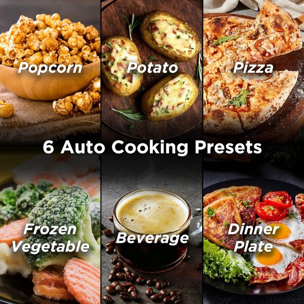 Whew Black + Decker EM031MB11 Four à micro-ondes numérique avec porte tournante, sécurité enfant, 1000 W, 1,1 cu.ft, acier inoxydable