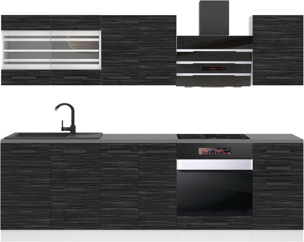 Test : cuisine complète Belini Margaret 240 cm en ébène royal