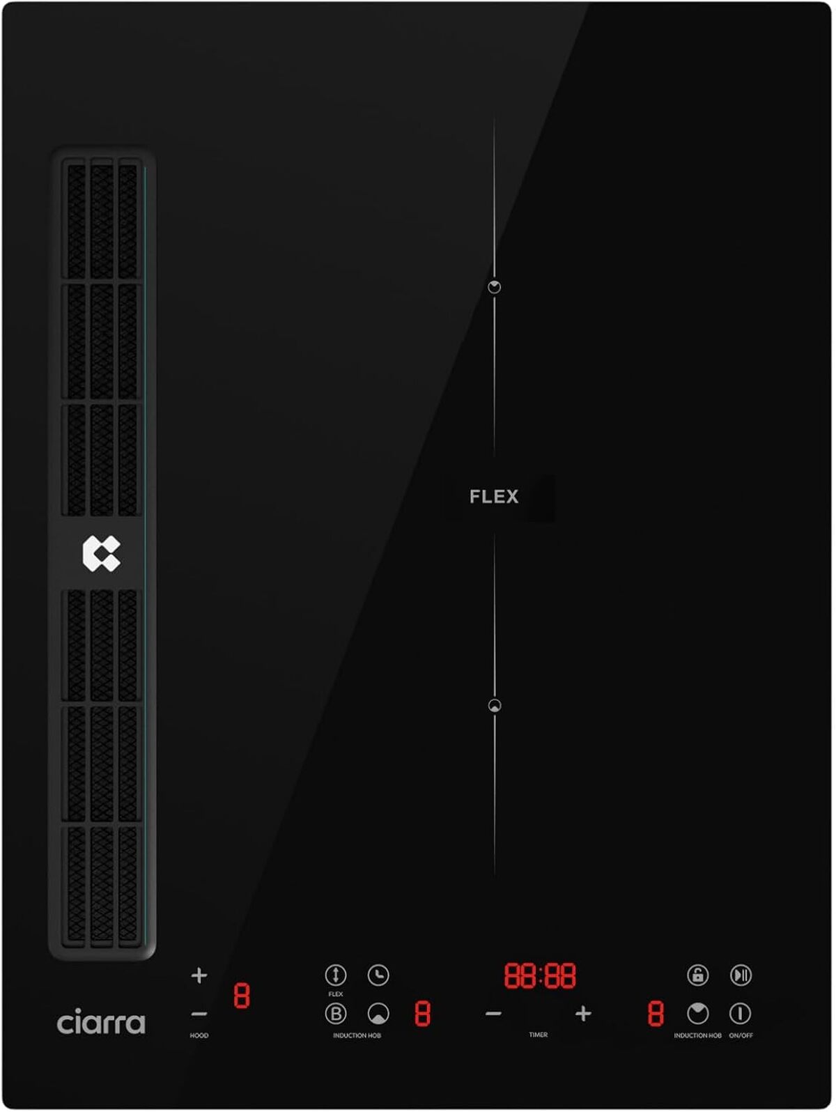 Test de la plaque induction CIARRA ONE CBBEH392BF avec hotte intégrée