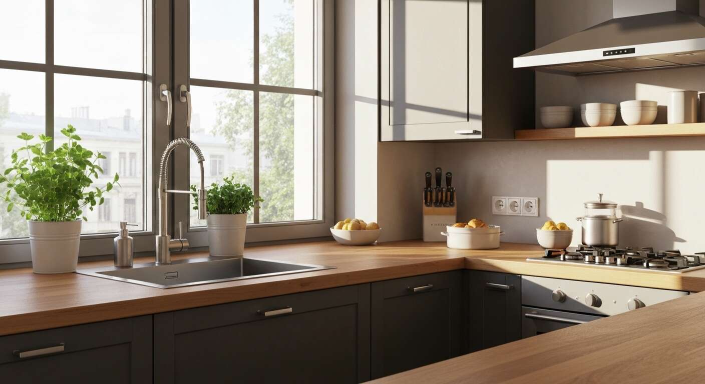 Importance de la lumi&egrave;re naturelle en cuisine