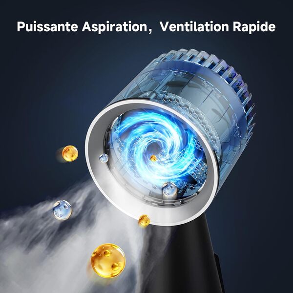 AAOBOSI Hotte Aspirante Portable, Mini Hotte Asipirante avec 3 Vitesses, Mode Recyclage avec Filtre à Charbon, Hotte Portative Pour Barbecues,Cuisine,Fondue,Camping,Caravanes,Cuisines et Appartements [Classe énergétique A+]