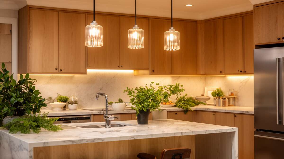 Choisir les luminaires selon les zones de la cuisine