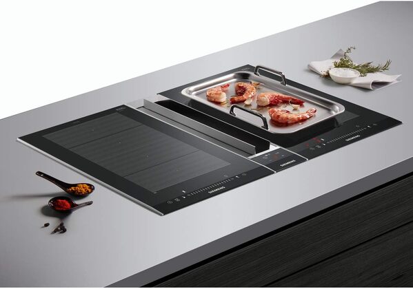 Plaque Induction 2 feux-Siemens EX375FXB1E - Plaque de cuisson Induction - Dimensions produit (LxP en cm) : 30.2 / 52