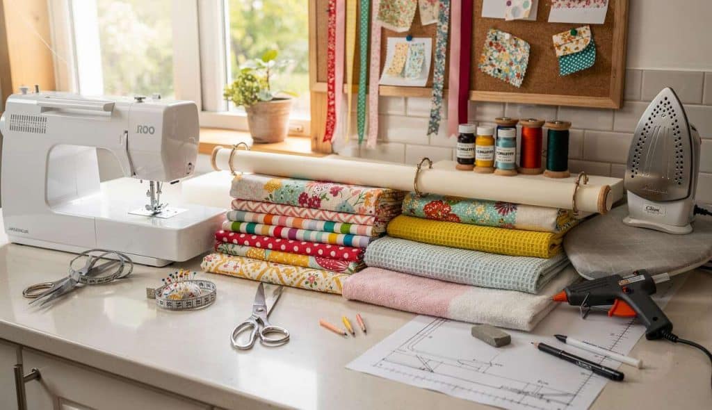 Embellir la cuisine avec des textiles colorés