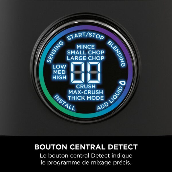 Ninja Detect Power Blender Pro & Single Serve 2-en-1, mixeur 1200W avec récipient 2L, 1 gobelets individuel, mixeur pour smoothies et boissons glacées, hachage de légumes, Noir & Cuivre, TB301EUCP