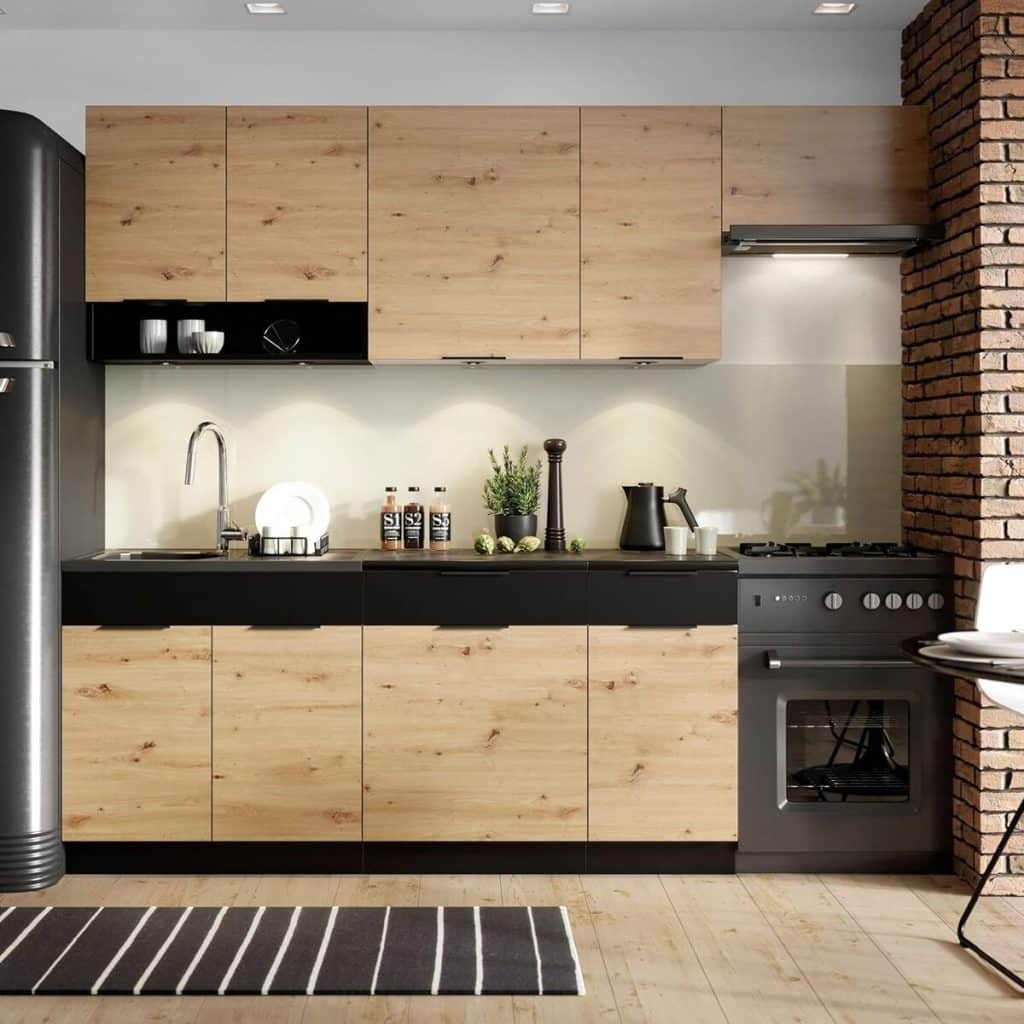 Test cuisine complète Pegane Erika : élégance et fonctionnalité sans plan de travail