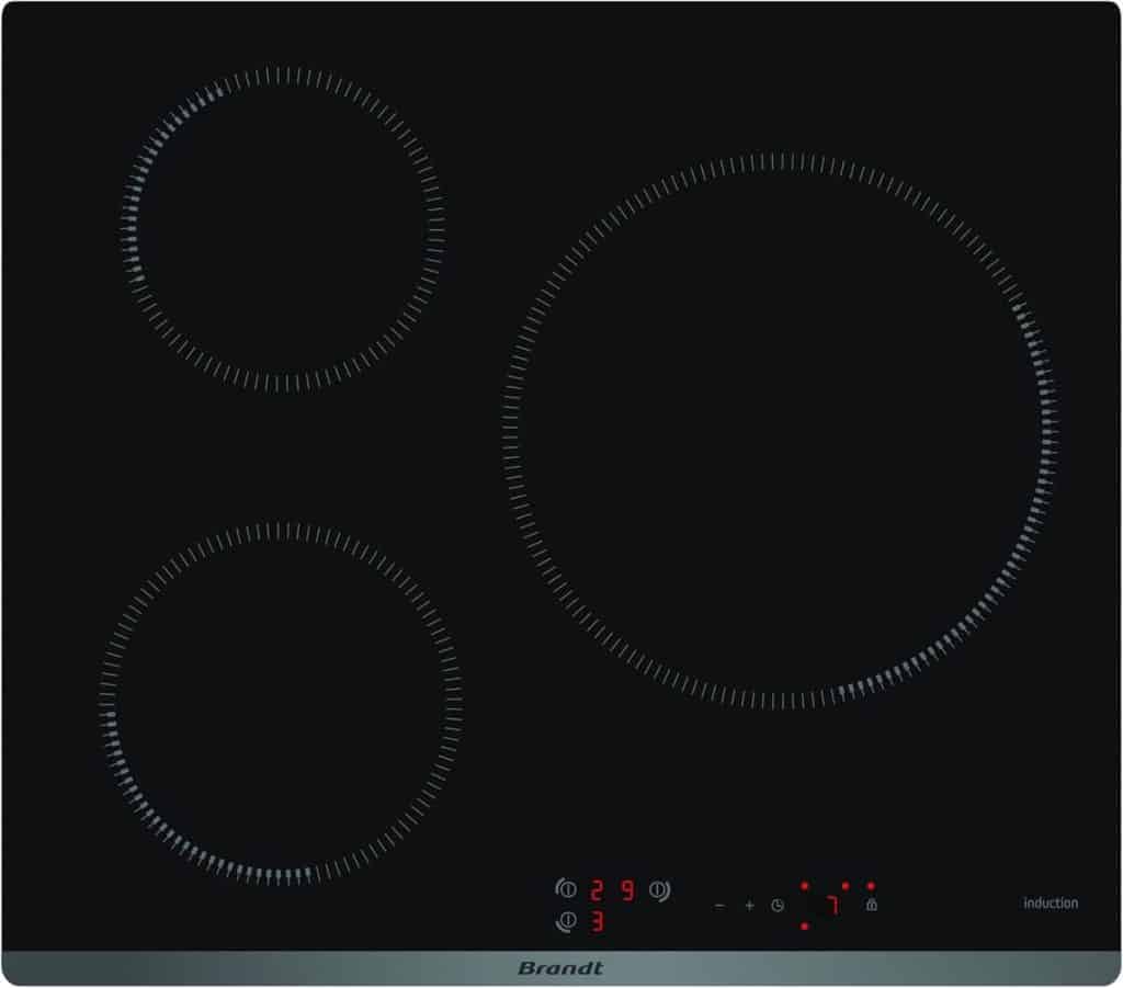 Test de la plaque induction Brandt BPI6315B : 3 foyers et sécurité optimale