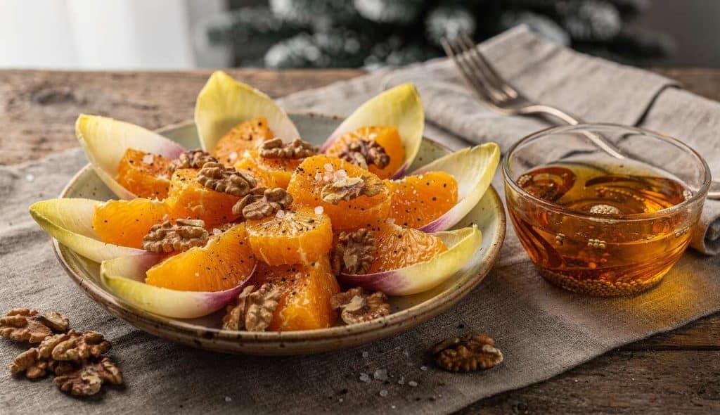 Recette de salade hivernale endives et oranges