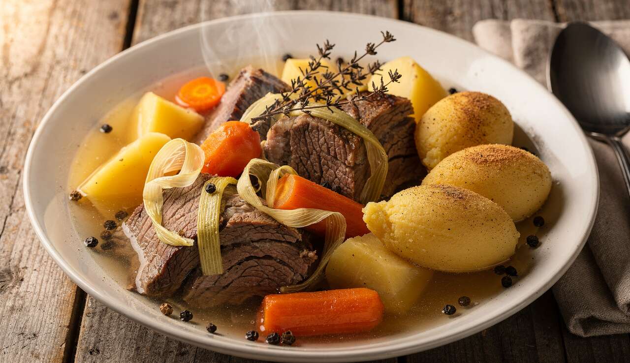 Pot-au-feu rapide : recette facile aux quenelles maison