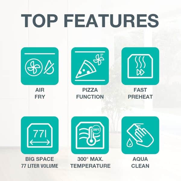 Gorenje OptiBake BOS 6737 E02X Four encastrable 77 L AquaClean Air chaud/ExtraSteam/AirFry/PerfectGrill/Pizzamode 300°C/Acier inoxydable [Classe énergétique D]