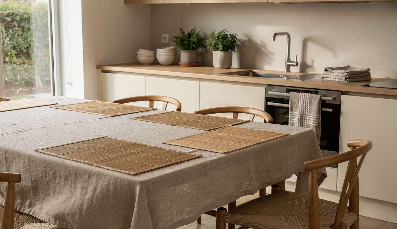 Opter pour des textiles écologiques en cuisine