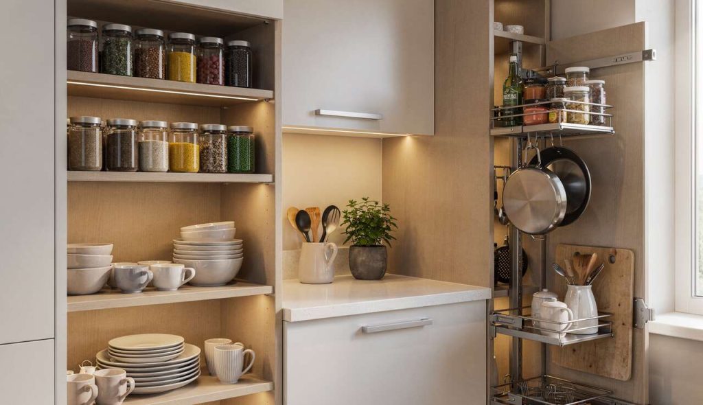 Comment maximiser le rangement dans les angles de cuisine