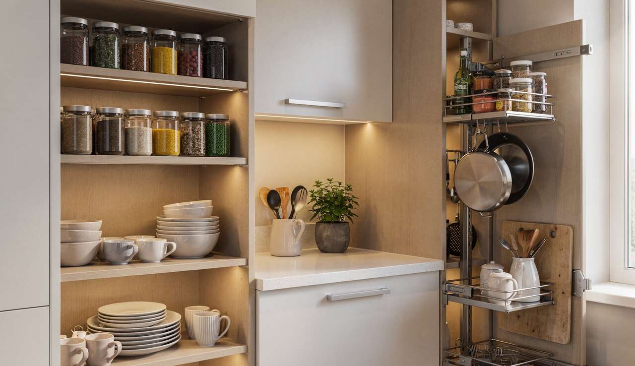 Comment maximiser le rangement dans les angles de cuisine