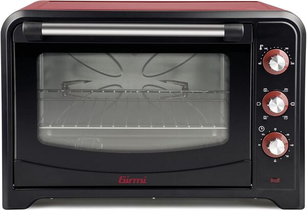 Girmi FE60 Four électrique 2000 W, acier inoxydable, rouge [Classe énergétique F]