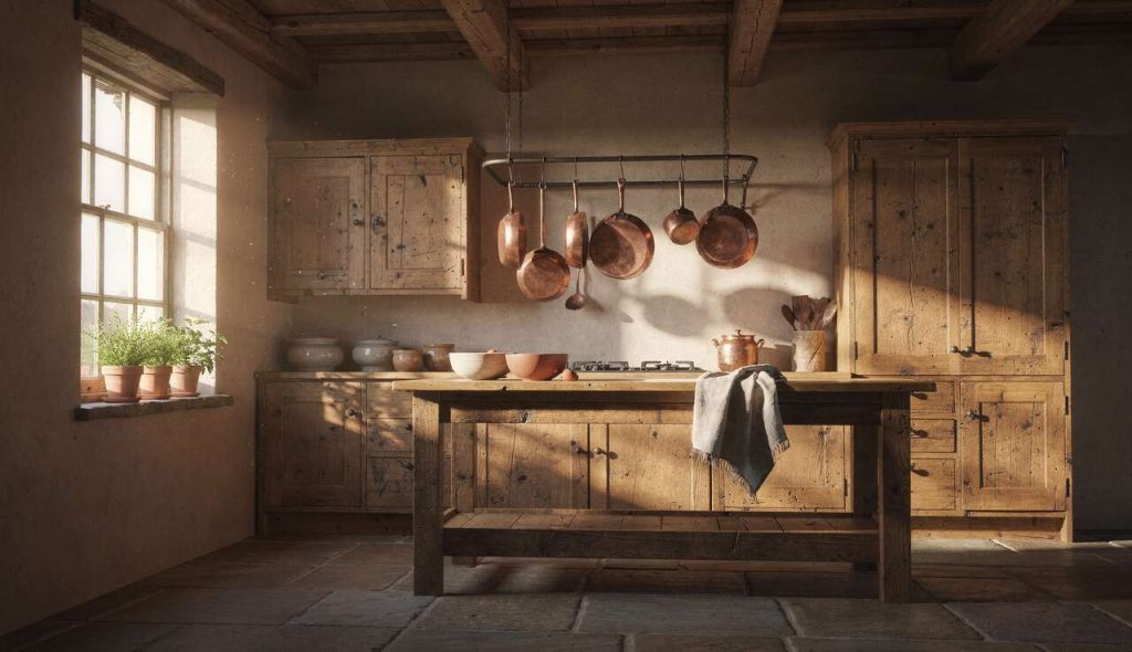 Astuces pour éclairer une cuisine rustique