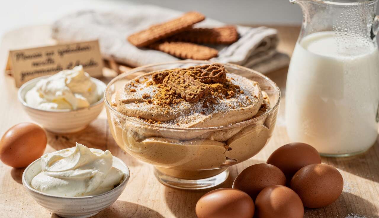 Mousse aux spéculoos : recette gourmande et facile