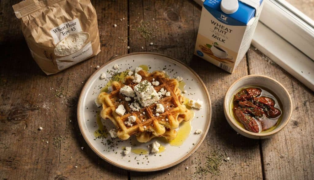Recette de gaufres de feta faciles et rapides à préparer