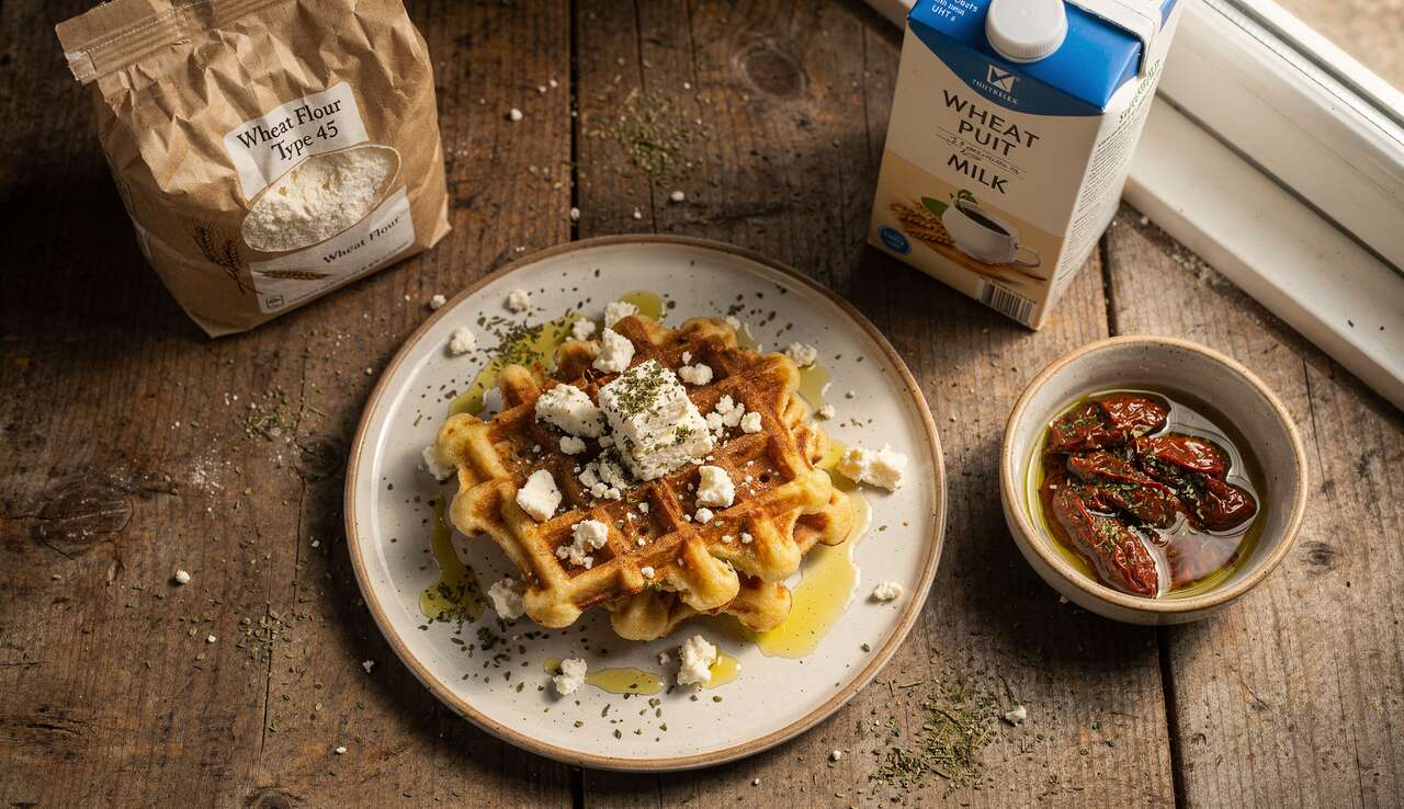 Recette de gaufres de feta faciles et rapides à préparer