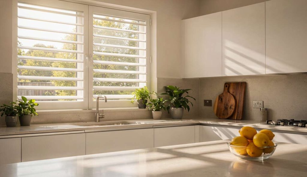 Tendance : volets intérieurs en cuisine