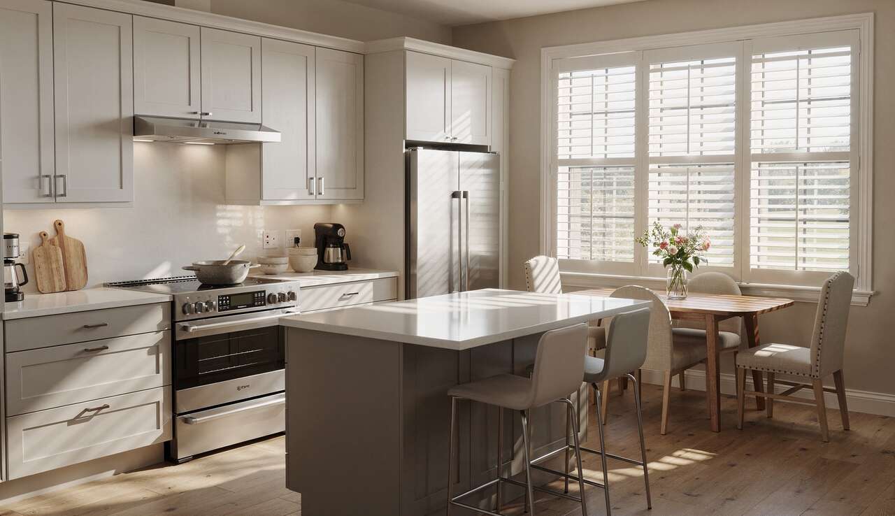 Les avantages pratiques des volets int&eacute;rieurs en cuisine