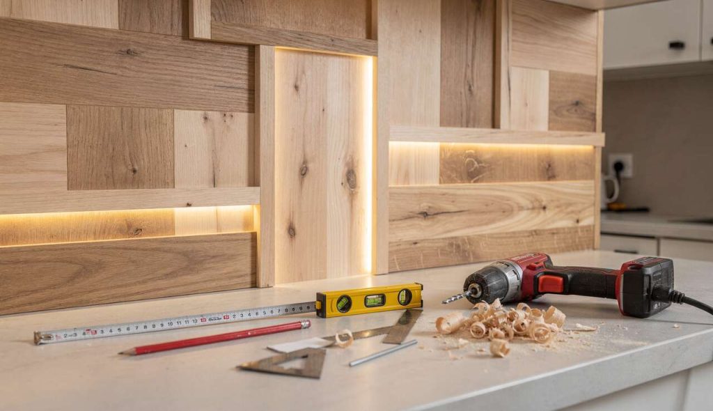 Optimiser lumières et décorations sur murs de cuisine