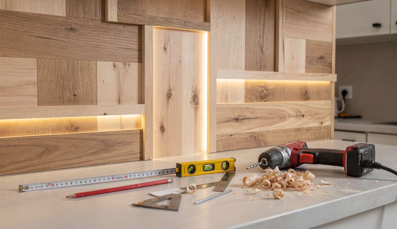 Optimiser lumières et décorations sur murs de cuisine