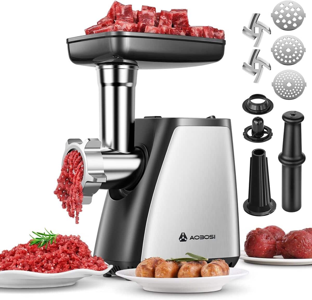 Test : hachoir à viande électrique 3-en-1 AAOBOSI 2800W