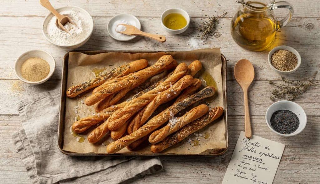 Recette de ficelles apéritives maison