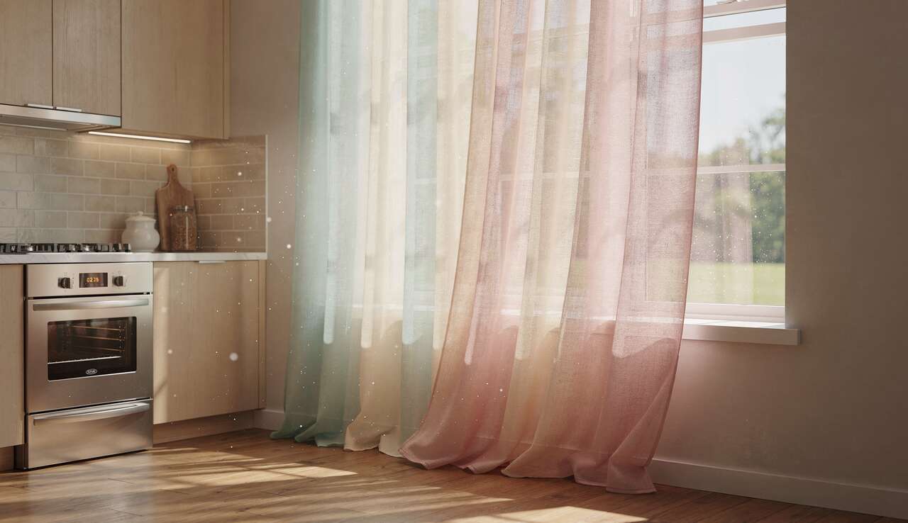 Conseils : couleurs de rideaux cuisine