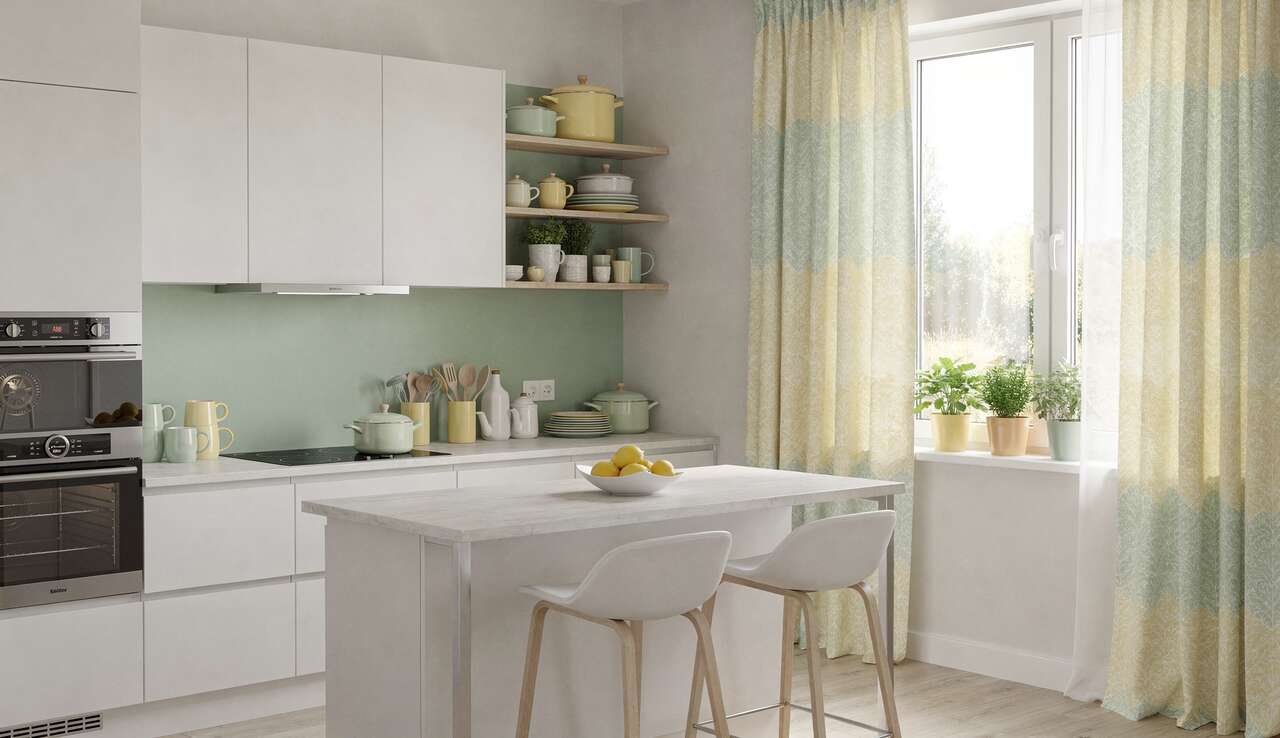 Astuces pour associer les couleurs de rideaux avec les accessoires de cuisine Astuces pour associer les couleurs de rideaux avec les accessoires de cuisine