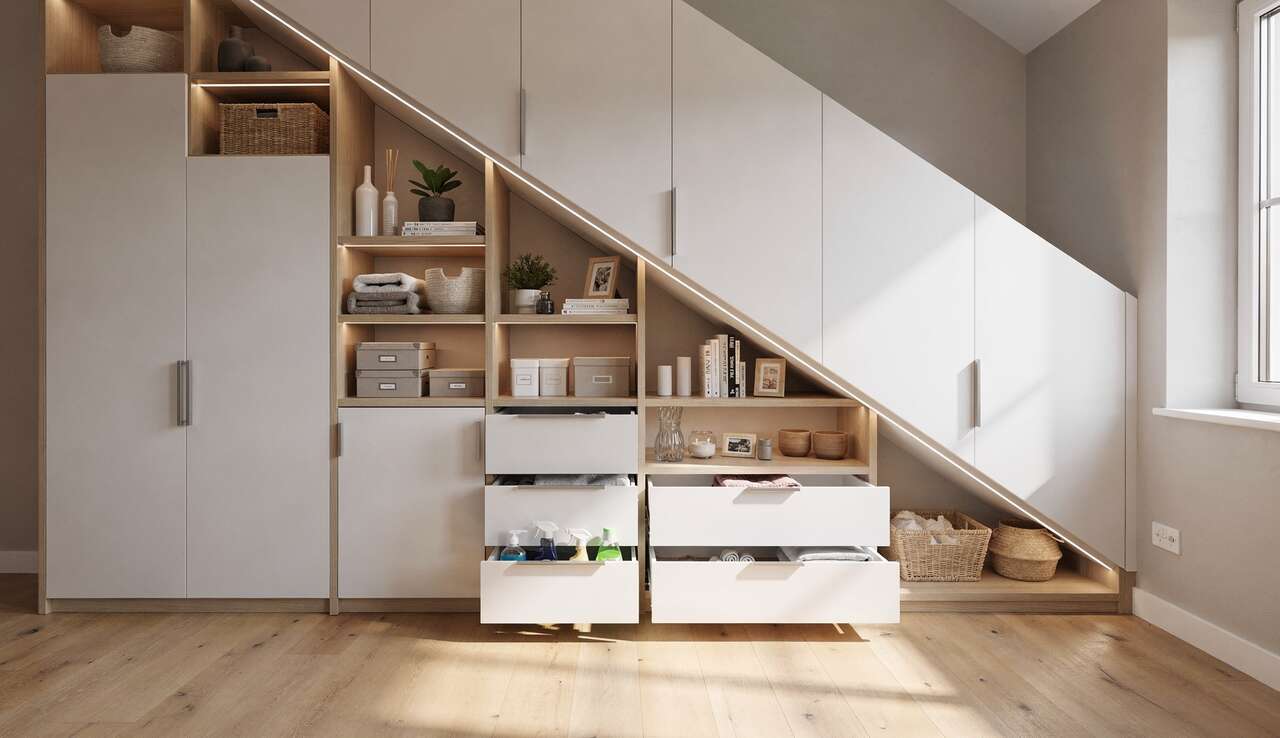 Exploiter les espaces sous-pentes et sous escaliers