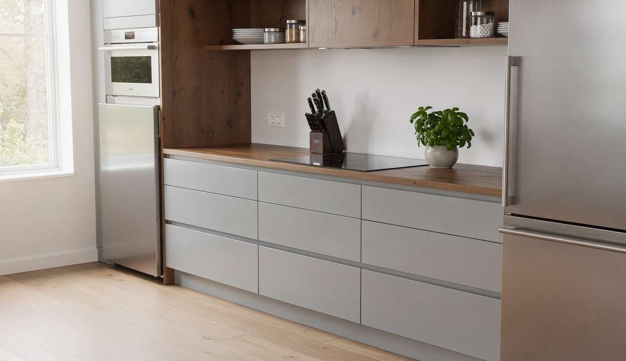 Tiroirs modulables pour cuisine fonctionnelle