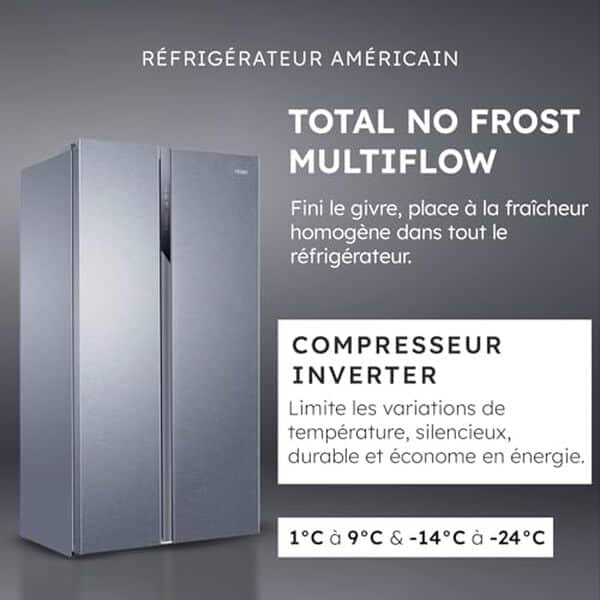 Découvrez notre analyse complète du réfrigérateur Haier HSR3918ENPG et explorez la technologie Total No Frost pour une conservation optimale des aliments