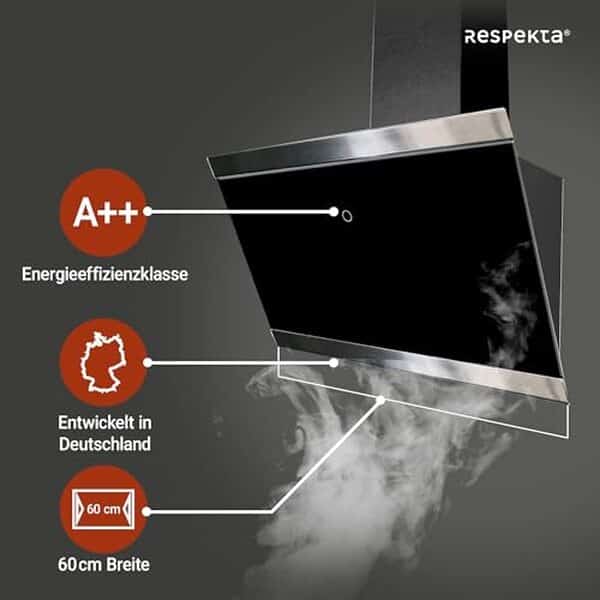 Découvrez notre analyse approfondie de la hotte inclinée Respekta CH 89060 S, une fusion parfaite de design moderne et d'efficacité avec une largeur de 60 cm.