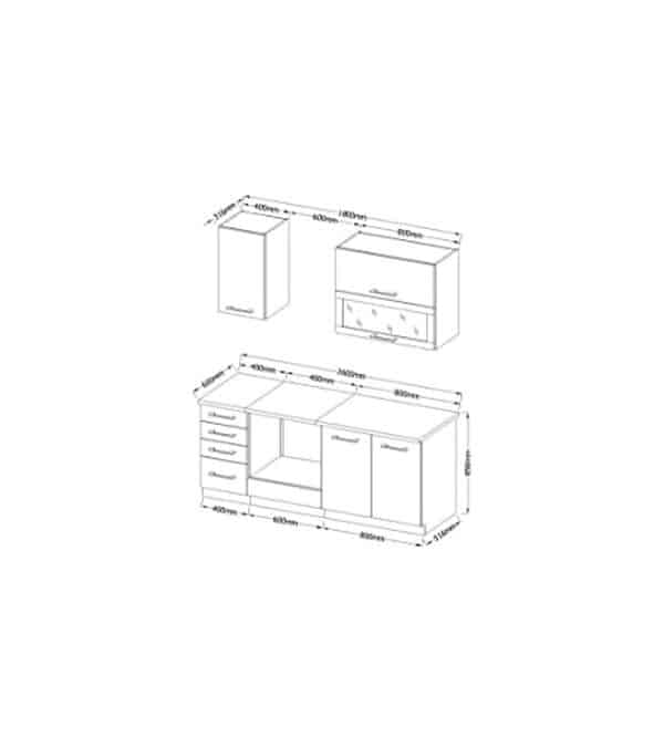 Découvrez notre test complet de la cuisine Lassen L 180 cm avec meuble four intégré : design élégant, fonctionnalité optimale et options de rangement astucieuses.
