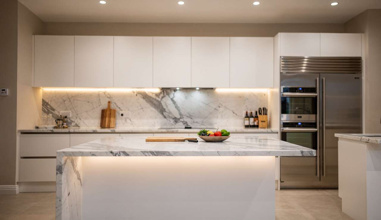 Aménager l'éclairage de plan de travail