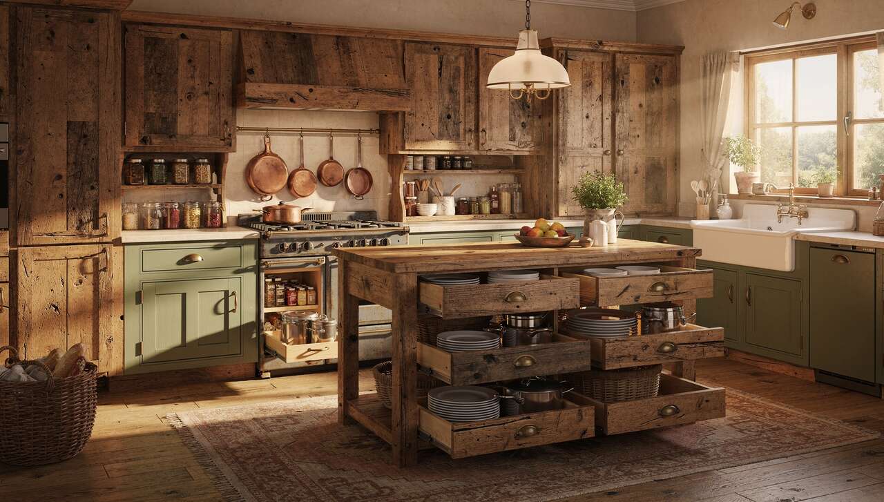 Am&eacute;nager les espaces de rangement rustiques