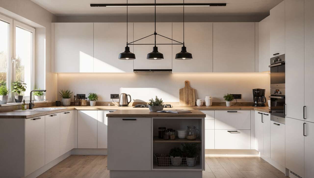 Les types d'&eacute;clairage pour une cuisine fonctionnelle