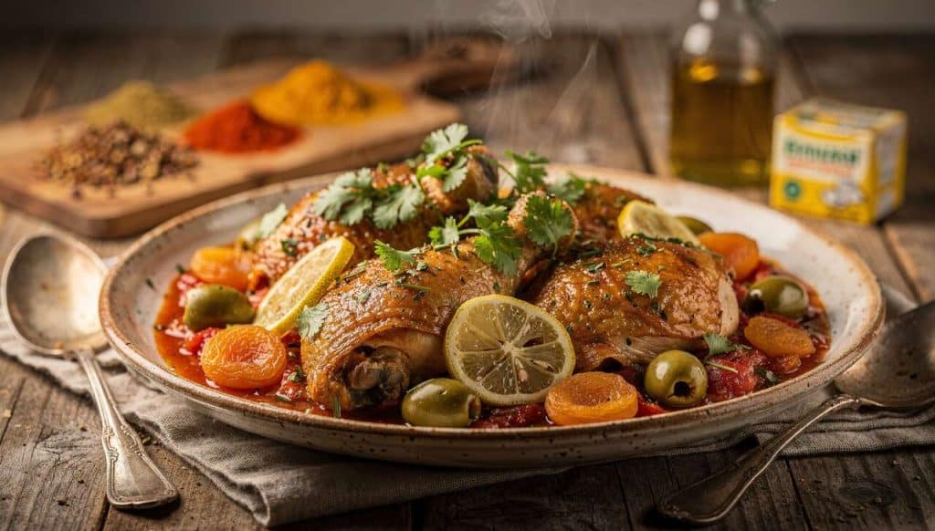 Tajine express au poulet : recette facile et rapide