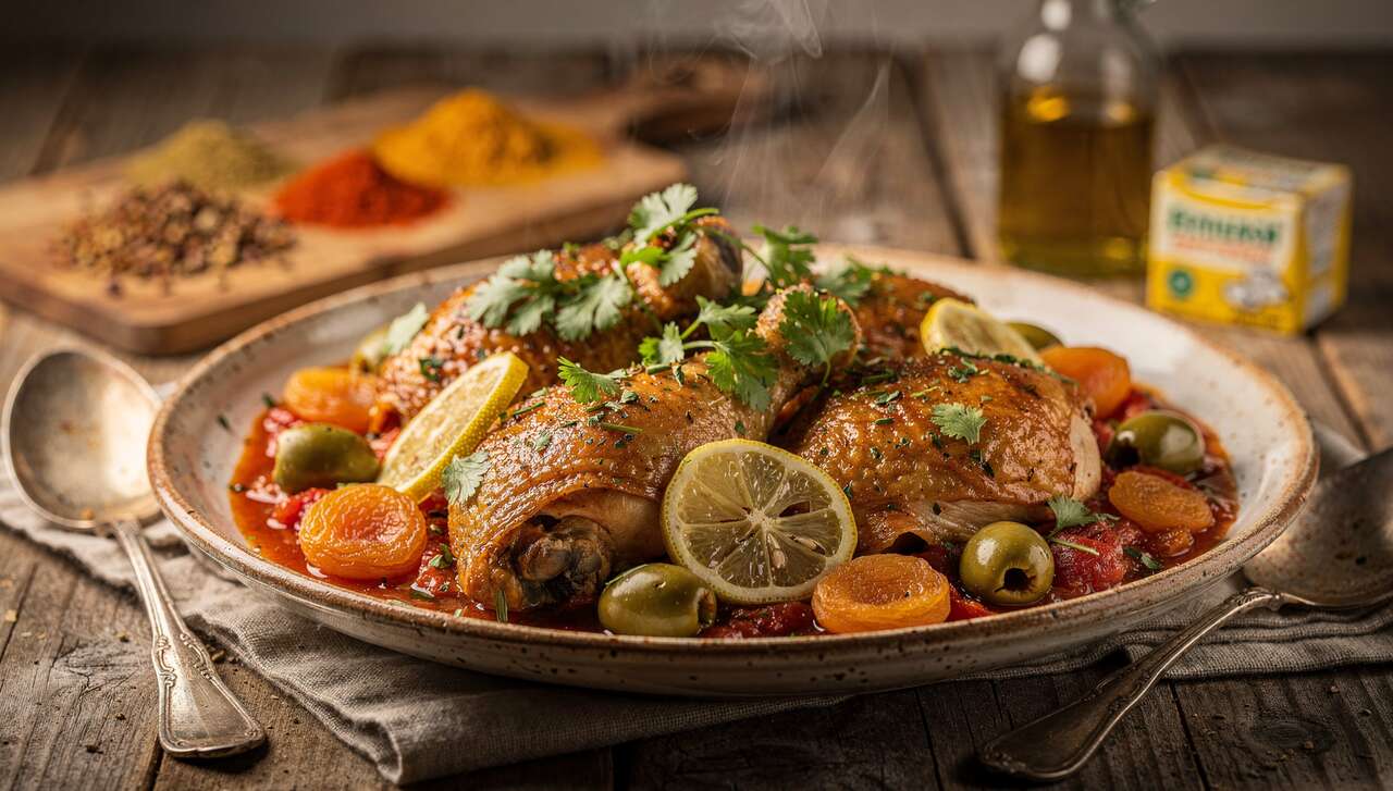 Tajine express au poulet : recette facile et rapide