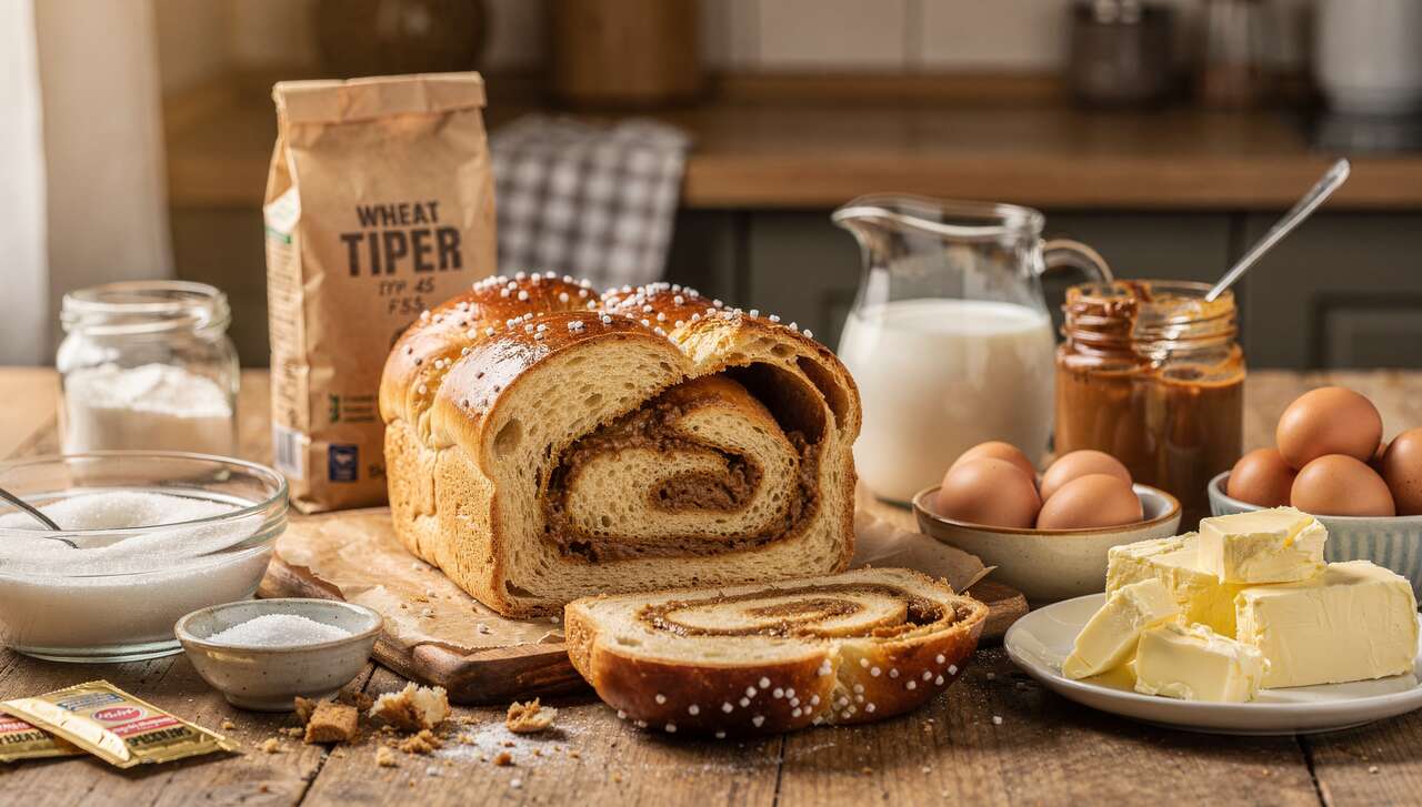 Brioche fourrée à la pâte de spéculoos : recette gourmande