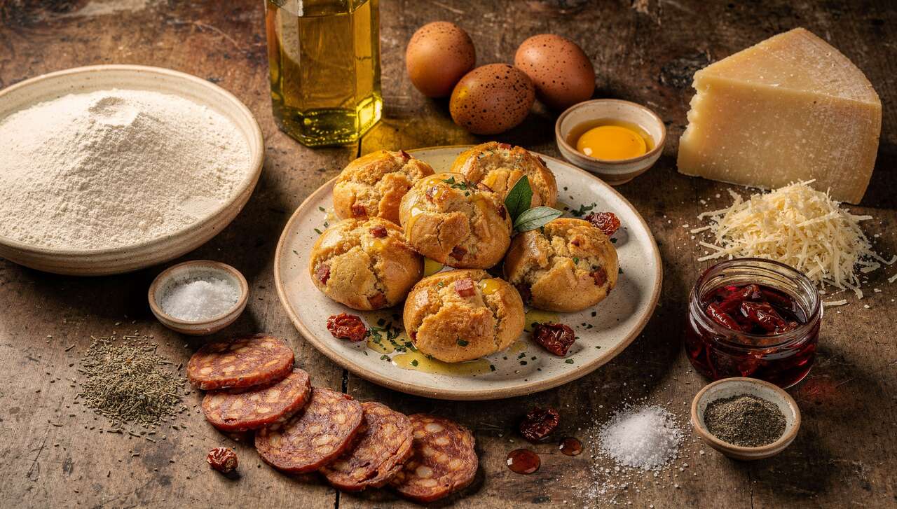 Bouchées au chorizo, tomates séchées et parmesan : recette gourmande