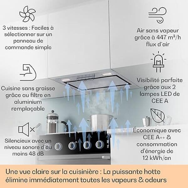 Découvrez notre analyse détaillée de la hotte aspirante Klarstein encastrable 397 m³/h : performances, design et installation simplifiée pour une cuisine moderne et efficace.