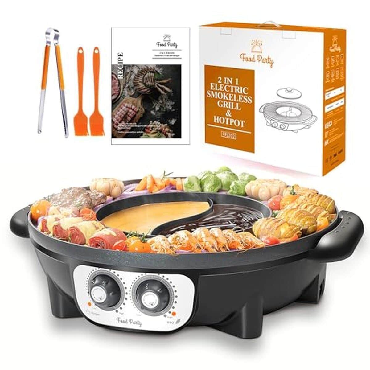 Test du Food Party Hot Pot : barbecue et fondue 2 en 1