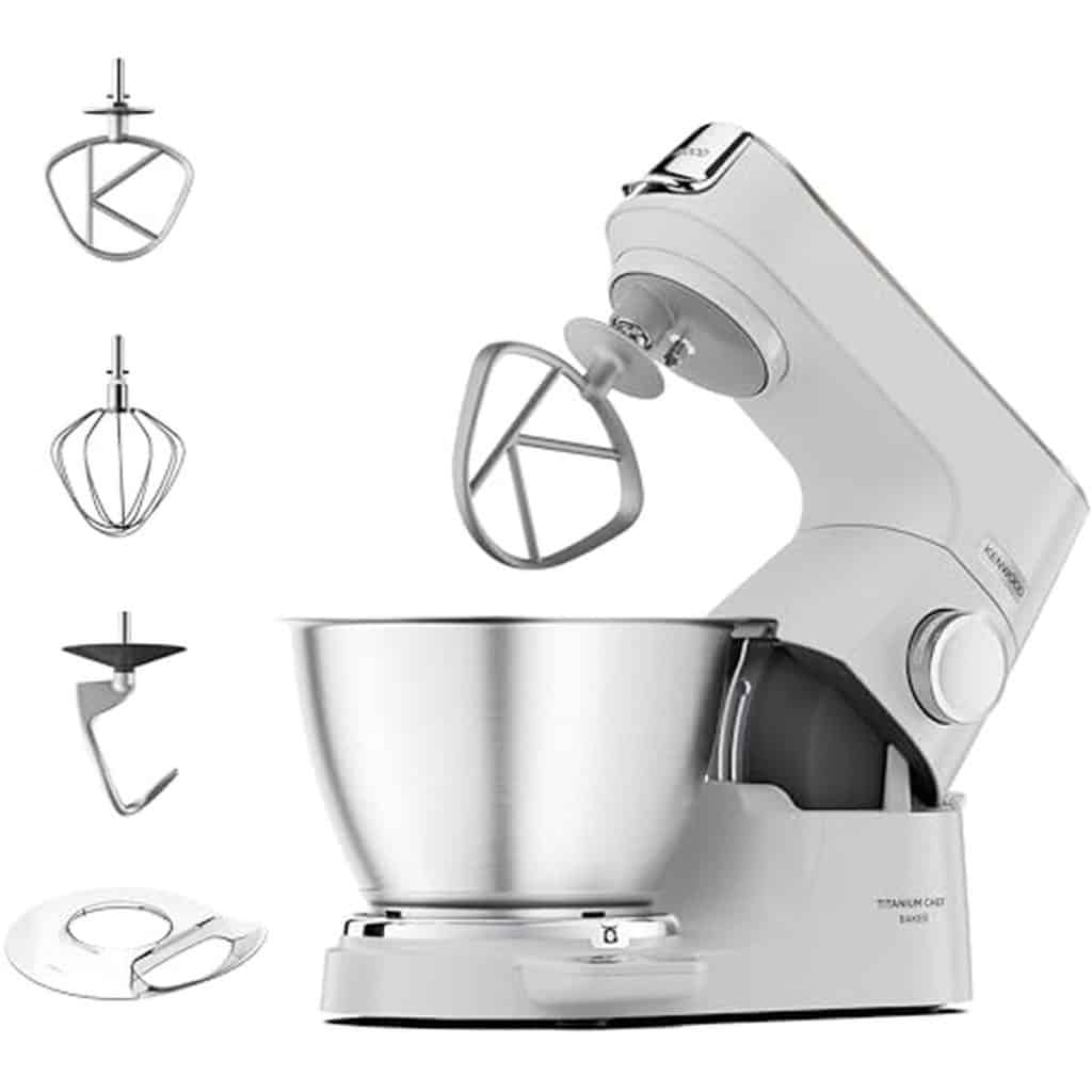 Test du Kenwood Titanium Chef Baker KVC65.001WH : performance pâtissière de 1200W