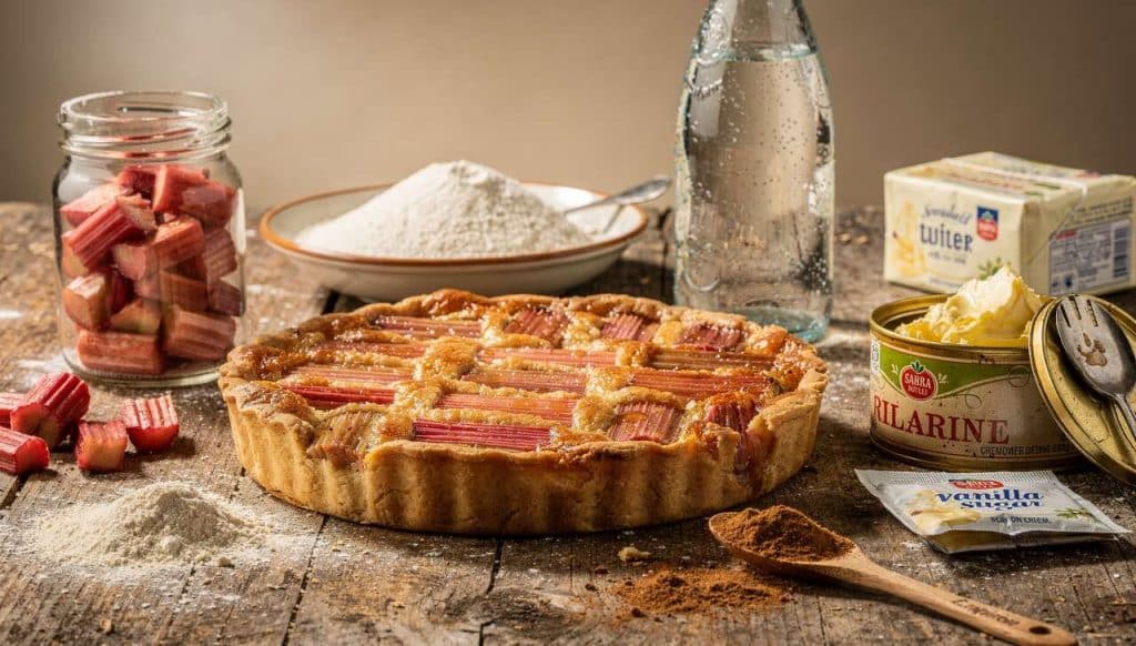 Tarte à la rhubarbe alsacienne : recette traditionnelle